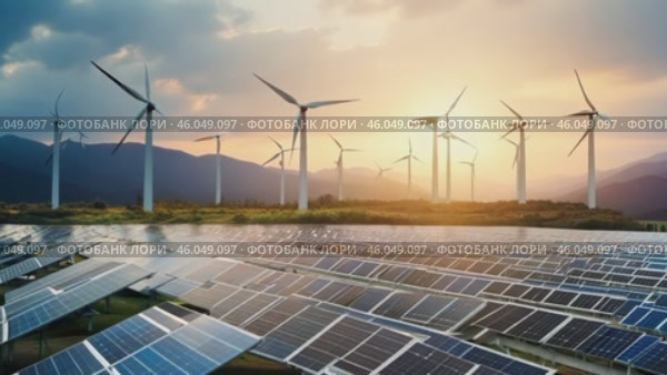 Solar cell or solar panel Modern technology for energy revolution, Alternative source for preserving the environment, Blue tint photovoltaic module. Caring for the environment. Стоковое AI-видео, аниматор ALLA YURTAYEVA / Фотобанк Лори