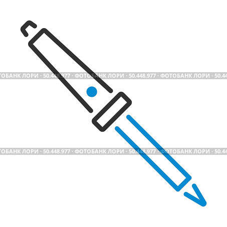 Soldering Iron Icon. Editable Bold Outline With Color Fill Design. Vector Illustration. Стоковая иллюстрация, агентство Ingram Publishing / Фотобанк Лори
