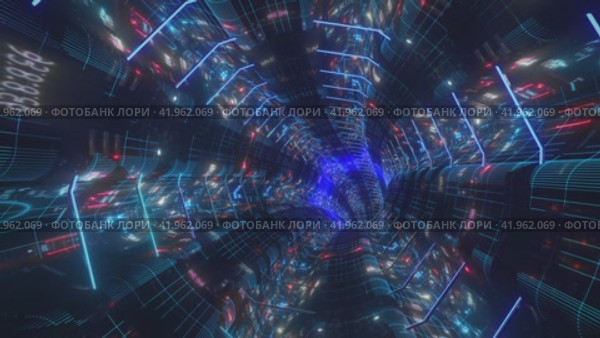 Sophisticated CG Animation with Binary Code. Стоковое видео, видеограф Данил Руденко / Фотобанк Лори