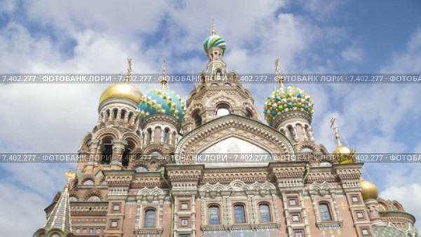 Спас-на-Крови в Санкт-Петербурге, таймлапс (2015 год). Стоковое видео, видеограф Кирилл Трифонов / Фотобанк Лори