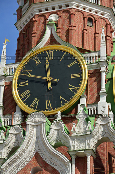 Спасская башня Кремля. Район Хамовники. Город Москва. Россия (2021 год). Стоковое фото, фотограф lana1501 / Фотобанк Лори