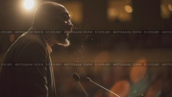 Speaker engages the audience with insightful insights during a conference in a quiet auditorium setting. Стоковое AI-видео, аниматор Сергей Толмачёв / Фотобанк Лори