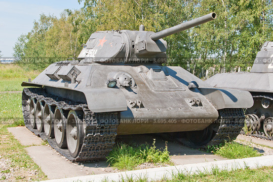 Средний танк Т-34 ,76 (2012 год). Редакционное фото, фотограф Рожков Юрий / Фотобанк Лори