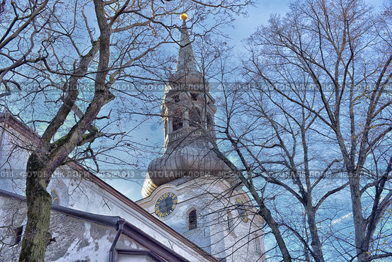 St Mary's Cathedral (Dome Church) on Toompea Hill in old Tallinn, Estonia (2015 год). Редакционное фото, фотограф Анна Кривицкая / Фотобанк Лори
