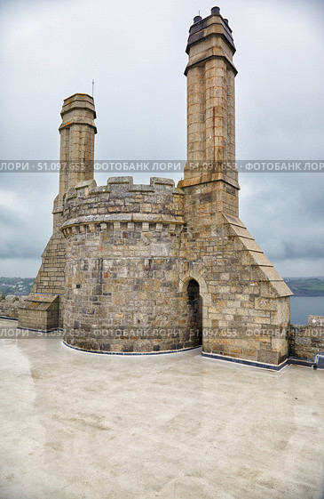 St. Michael's Mount castle turret. Cornwall. England. Great Britain (2009 год). Стоковое фото, фотограф Сергей Пристяжнюк (Serg Zastavkin) / Фотобанк Лори