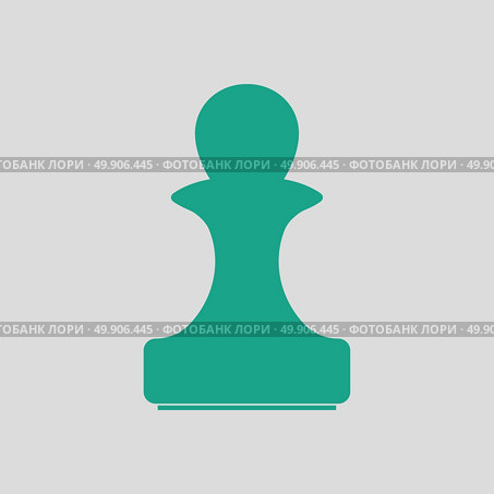 Stamp icon. Gray background with green. Vector illustration. Стоковая иллюстрация, агентство Ingram Publishing / Фотобанк Лори