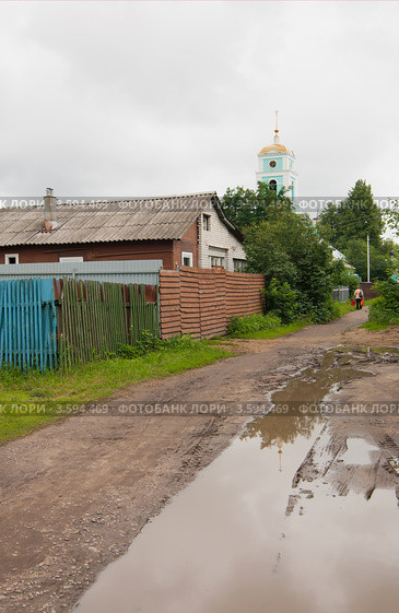 Старая Купавна. Улица Большая Московская (2012 год). Стоковое фото, фотограф Зобков Юрий / Фотобанк Лори