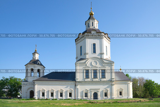 Старинная Ратненская церковь (1731-1751 г.) в станице Старочеркасская. Ростовская область. Стоковое фото, фотограф Анна Карасева / Фотобанк Лори