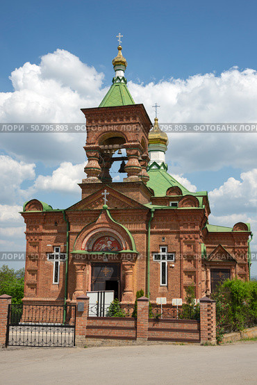 Старинный Георгиевский храм крупным планом. Новочеркасск, Ростовская область. Стоковое фото, фотограф Анна Карасева / Фотобанк Лори