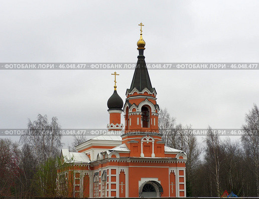 Старообрядческий Храм Покрова Пресвятыя Богородицы. Санкт-Петербург, проспект Александровской Фермы, д. 20 (2019 год). Стоковое фото, фотограф Алексей Иванов / Фотобанк Лори