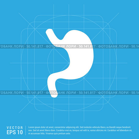 stomach icon. Стоковая иллюстрация, агентство Ingram Publishing / Фотобанк Лори