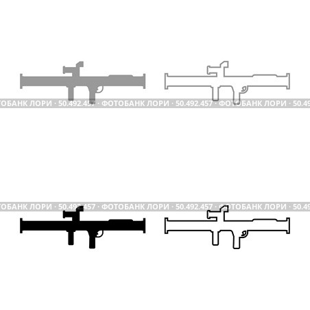 Store grenade launcher bazooka gun rocket system set icon grey black color vector illustration image simple solid fill outline contour line thin flat style. Store grenade launcher bazooka gun rocket system set icon grey black color vector illustration image solid fill outline contour line thin flat style. Стоковая иллюстрация, агентство Ingram Publishing / Фотобанк Лори