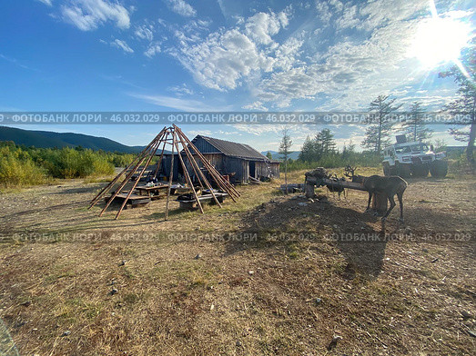 Стоянка в тайге. Стоковое фото, фотограф Ольга Якубович / Фотобанк Лори
