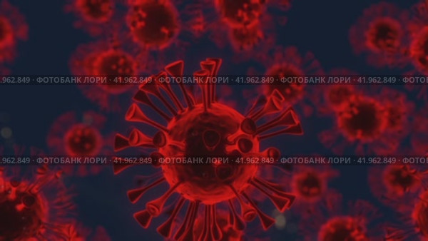 Stunning UHD CG Virus Animation. Стоковое видео, видеограф Данил Руденко / Фотобанк Лори