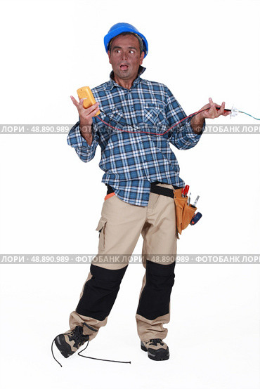 Stupid electrician. Стоковое фото, агентство Ingram Publishing / Фотобанк Лори