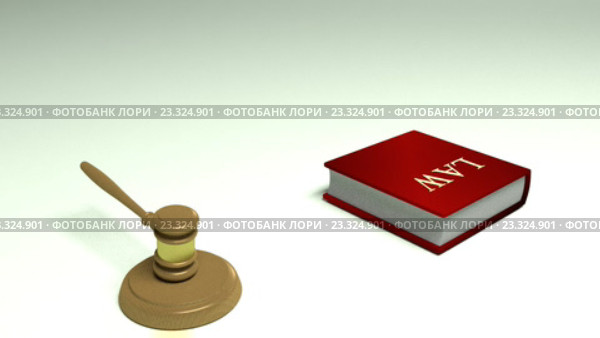Судейский молоток в действии. 3д иллюстрация. Стоковая анимация, аниматор Виктор Тараканов / Фотобанк Лори
