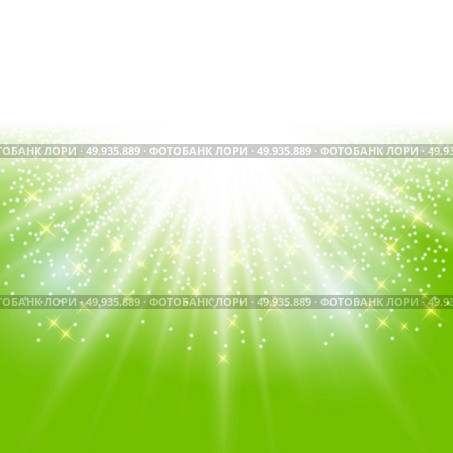 sunlight effect sparkle on green background with glitter copy space. Abstract vector illustration. sunlight effect sparkle on green background with glitter copy sp. Стоковая иллюстрация, агентство Ingram Publishing / Фотобанк Лори