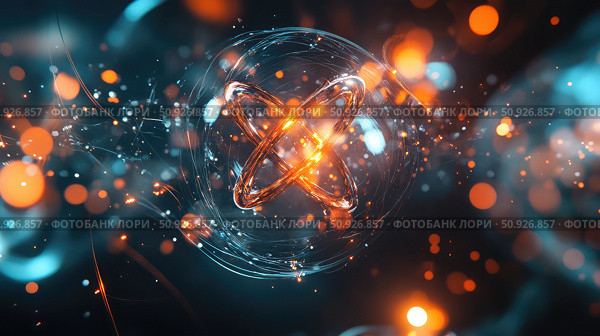 superposition animating quantum particle ai generated. Стоковое AI-изображение, AI-художник Vectorwin / Фотобанк Лори
