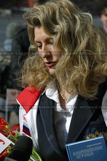Светлана Журова. Государственный  деятель. Спортсменка. (2006 год). Редакционное фото, фотограф Владимир Ременец / Фотобанк Лори