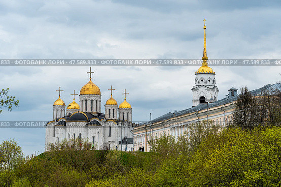 Свято-Успенский Кафедральный собор. Город Владимир, Россия. (2021 год). Редакционное фото, фотограф Господин Никто / Фотобанк Лори