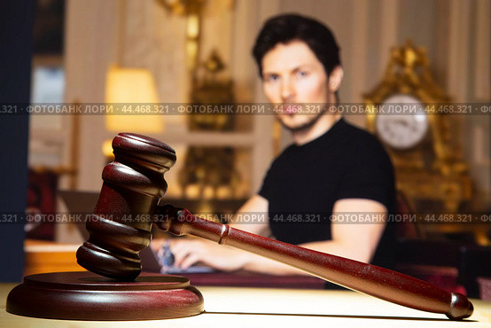 Syktyvkar, Komi Republic,Russia,September 1, 2024,Pavel Durov, court session,Blocking the Telegram messenger. Редакционное фото, фотограф Александр Поташев / Фотобанк Лори