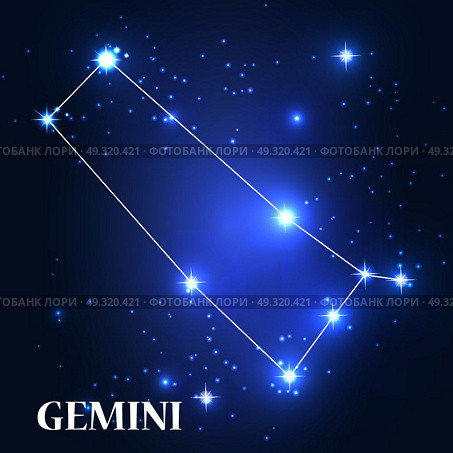 Symbol. Gemini Zodiac Sign. Vector Illustration EPS10. Symbol. Gemini Zodiac Sign. Vector Illustration. Стоковая иллюстрация, агентство Ingram Publishing / Фотобанк Лори