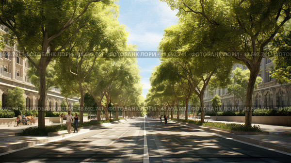 symmetry trees in plan ai generated. Стоковое AI-изображение, AI-художник Vectorwin / Фотобанк Лори