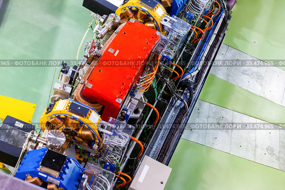 Synchrotron accelerator tunnel in synchrotron building. Стоковое фото, фотограф Яков Филимонов / Фотобанк Лори