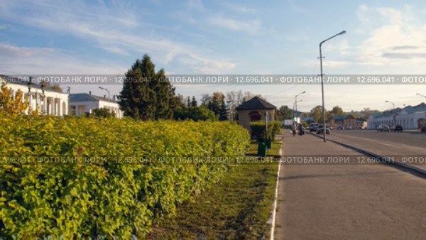 Таймлапс вдоль улицы Луначарского в центре города Галича (2015 год). Редакционное видео, видеограф Алексей Луковников / Фотобанк Лори