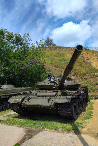 Танк Т-62 М, Аксайский военно-исторический музей, Ростовская область. Редакционное фото, фотограф Ирина / Фотобанк Лори