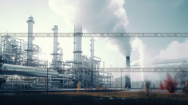 tanks nitrogen plant ai generated. Стоковое AI-изображение, AI-художник Vectorwin / Фотобанк Лори