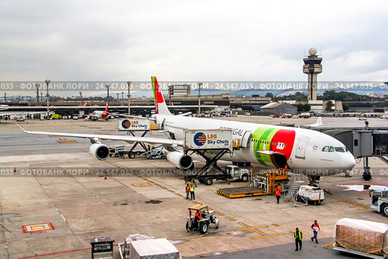TAP Portugal Airbus A340 (2015 год). Редакционное фото, фотограф Art Konovalov / Фотобанк Лори