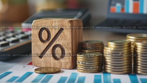 Tax season Taxation. Percent sign on wooden block, calculator, coins stack. Paperwork, financial research, report. Calculate tax return. Personal banking. Finance. Planning budget. Calculating expense. Стоковое AI-видео, аниматор Марина Демидюк / Фотобанк Лори