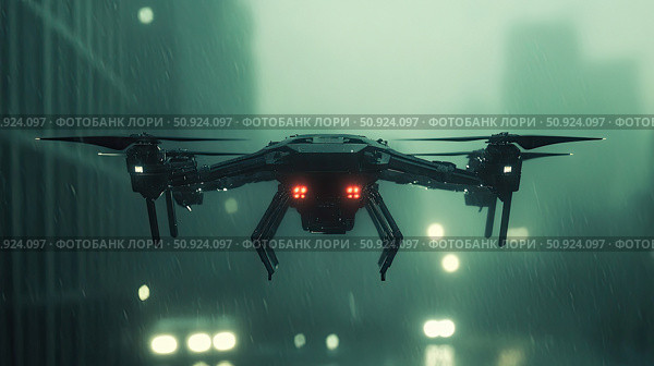 technology transforming drone ai generated. Стоковое AI-изображение, AI-художник Vectorwin / Фотобанк Лори