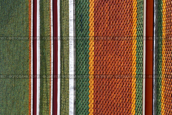 thailand abstract cross colors roof wat  palaces in the temple  bangkok  asia . Стоковое фото, агентство Ingram Publishing / Фотобанк Лори