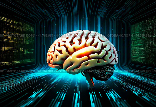 The concept of high technology development, artificial intelligence, super brain, robotics development,The concept of high technology development, artificial intelligence, super brain, robotics development,The concept of high technology development, artificial intelligence, super brain, robotics development,Концепция развития высоких технологий,исскуственный интелект,супер мозг,развитие робототехники. Стоковое AI-изображение, AI-художник Миронов Павел / Фотобанк Лори