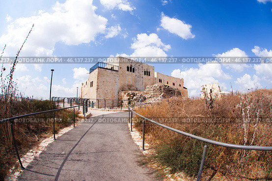 The Crusader Ottoman Fortress Migdal Tsedek. Migdal Tsedek also known as Migdal Afek is a national park on the southeastern edge of Rosh HaAyin, Israel. Стоковое фото, фотограф Светлана Брайман / Фотобанк Лори