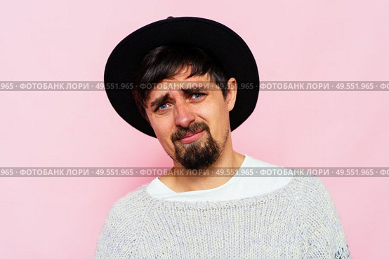 The man is sad. Стоковое фото, агентство Ingram Publishing / Фотобанк Лори