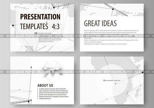 The minimalistic abstract vector illustration of the editable layout of the presentation slides design business templates. World globe on blue. Global network connections, lines and dots.. The minimalistic abstract vector illustration of the editable layout of the presentation slides design business templates. World globe on blue. Global network connections, lines and dots. Стоковая иллюстрация, агентство Ingram Publishing / Фотобанк Лори