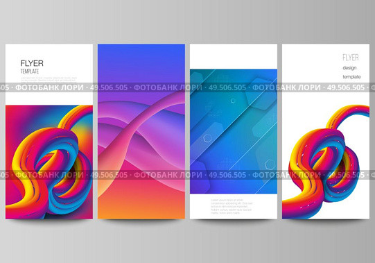 The minimalistic vector illustration of the editable layout of flyer, banner design templates. Futuristic technology design, colorful backgrounds with fluid gradient shapes composition. The minimalistic vector illustration of the editable layout of flyer, banner design templates. Futuristic technology design, colorful backgrounds with fluid gradient shapes composition. Стоковая иллюстрация, агентство Ingram Publishing / Фотобанк Лори