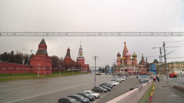 the murder site of Boris Nemtsov (2018 год). Стоковое видео, видеограф Алексей Сергеев / Фотобанк Лори