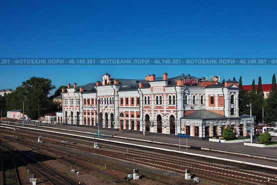 The railway station in Kaluga city, Russia (2013 год). Стоковое фото, фотограф Сергей Стрелков / Фотобанк Лори