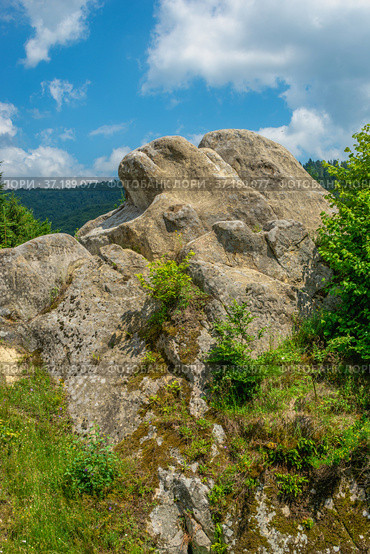 The rock complex of Tustan in Ukraine (2021 год). Стоковое фото, фотограф Sergii Zarev / Фотобанк Лори