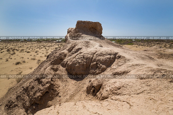 The ruins of fortress of Ancient Khorezm (2022 год). Стоковое фото, фотограф Юлия Белоусова / Фотобанк Лори