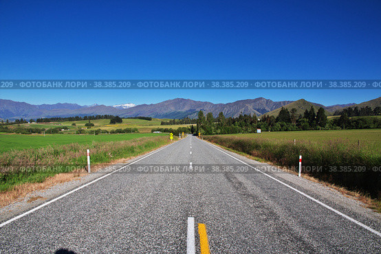 The view of nature in New Zealand. Стоковое фото, фотограф Сергей Стрелков / Фотобанк Лори