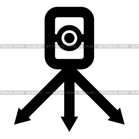 Theodolite survey equipment for measurements on tripod geodetic device tacheometer research level instrument geodesy tool icon black color vector illustration image flat style simple. Theodolite survey equipment for measurements on tripod geodetic device tacheometer research level instrument geodesy tool icon black color vector illustration image flat style. Стоковая иллюстрация, агентство Ingram Publishing / Фотобанк Лори