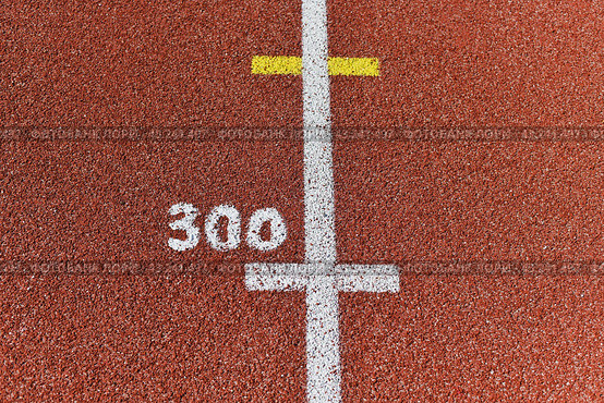 Three hundred meter mark at a stadium (2021 год). Стоковое фото, фотограф Irina Kuchugurina/Gaudy / Фотобанк Лори