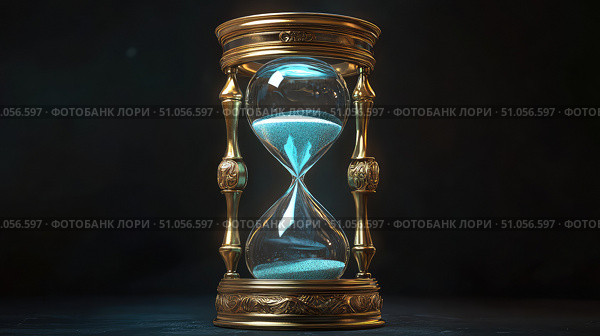 timepiece oscillating hourglass ai generated. Стоковое AI-изображение, AI-художник Vectorwin / Фотобанк Лори