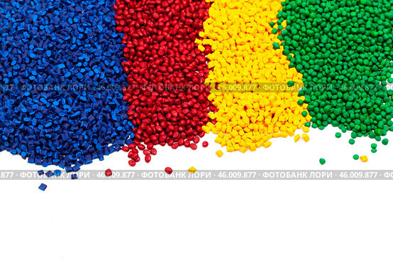 tinted plastic granulate for injection moulding process. Стоковое фото, фотограф Сергей Толмачёв / Фотобанк Лори