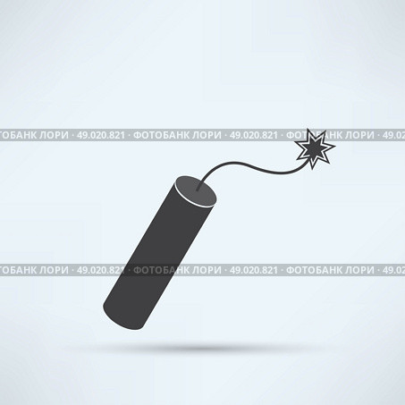 TNT dynamite bomb with burning fuse. Стоковая иллюстрация, агентство Ingram Publishing / Фотобанк Лори